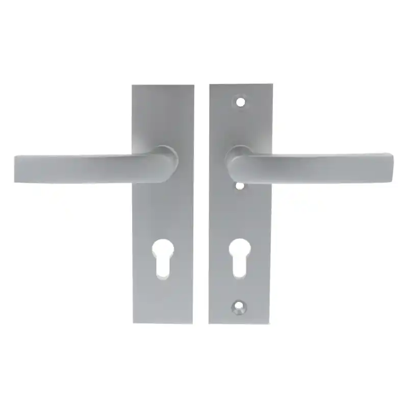 Finale Uitverkoop Starx deurkruk op kortschild SKG*** 195x50mm PC72 Aluminium F1
