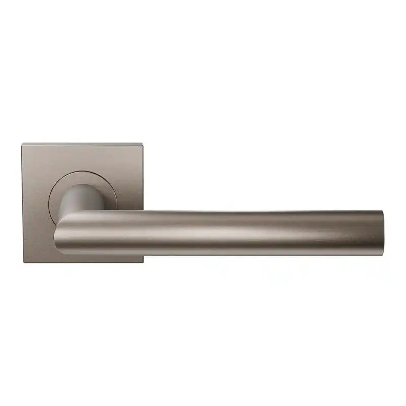 Direct Verzonden Deurkruk op rozet L-haaks model 19mm Mocca blend