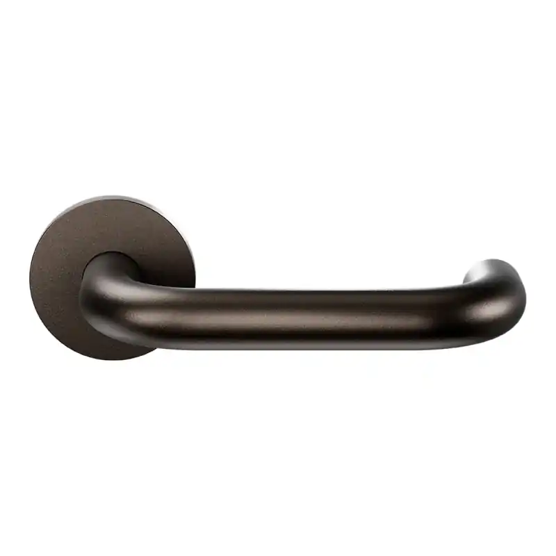 Op = Op Deurkruk op rozet U-model 19mm Dark blend