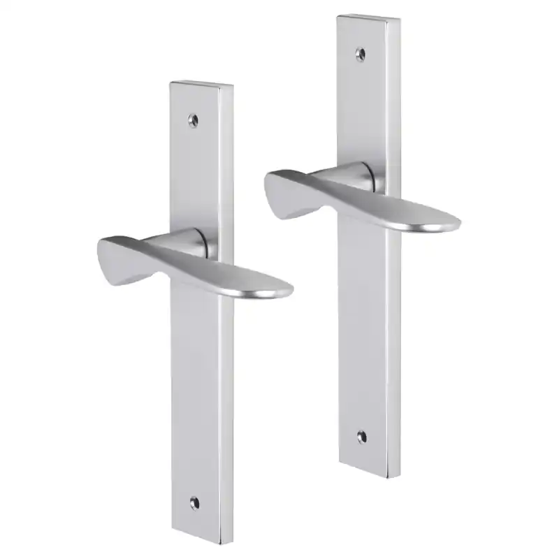 Beperkt Aanbod Impresso Watford deurkruk op schild met schroeven rechthoekig 226x41x10mm Aluminium