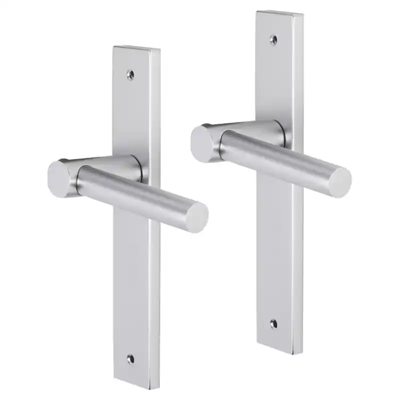Impresso Dover deurkruk op schild met schroeven rechthoekig 226x41x10mm Aluminium Exclusieve Aanbieding