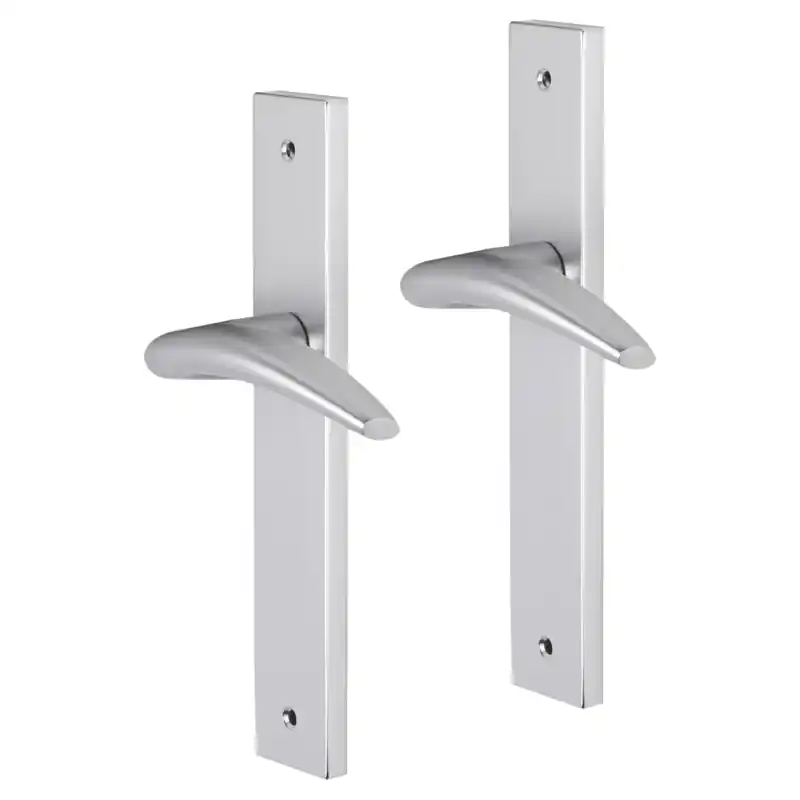 Impresso Windsor deurkruk op schild met schroeven rechthoekig 226x41x10mm Aluminium Tijdelijk Beschikbaar