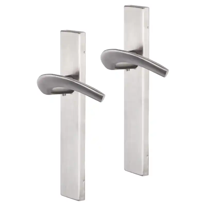 Impresso Watton deurkruk op schild rechthoekig 226x41x10mm RVS geborsteld Betaalbaar