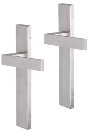Bestel Nu Impresso Luton deurkruk op schild rechthoekig 226x41x10mm RVS geborsteld
