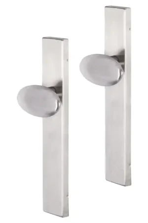 Aanbieding Impresso Derby deurkruk op schild rechthoekig 226x41x10mm RVS geborsteld