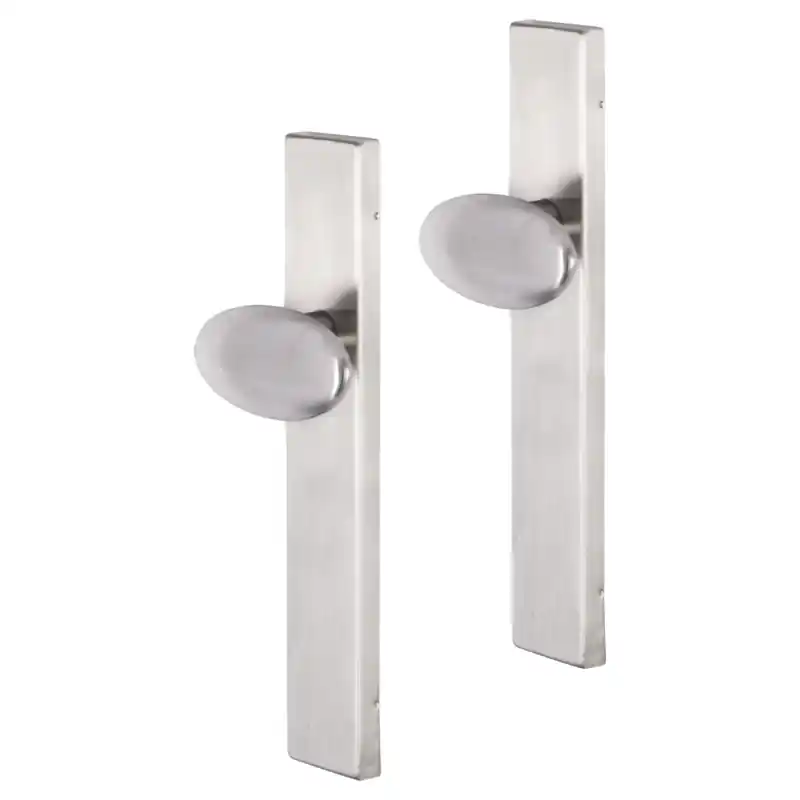 Aanbieding Impresso Derby deurkruk op schild rechthoekig 226x41x10mm RVS geborsteld