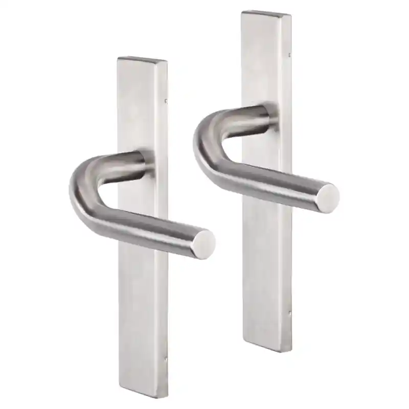 Impresso Newport deurkruk op schild rechthoekig 226x41x10mm RVS geborsteld Beste Prijs