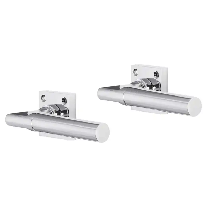 Veilige Betaling Impresso Galway deurkruk op rozet met schroeven 53x53x9mm Chroom