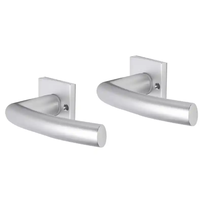 Impresso Burton deurkruk op rozet met schroeven 53x53x9mm Aluminium Fabrieksprijs