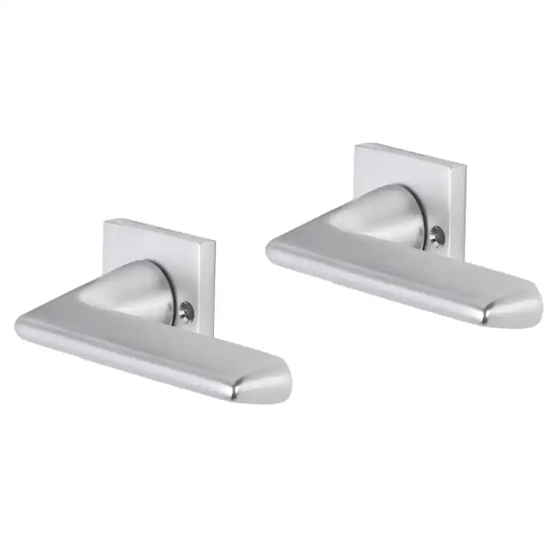 Impresso Bristol deurkruk op rozet met schroeven 53x53x9mm Aluminium Seizoensaanbieding