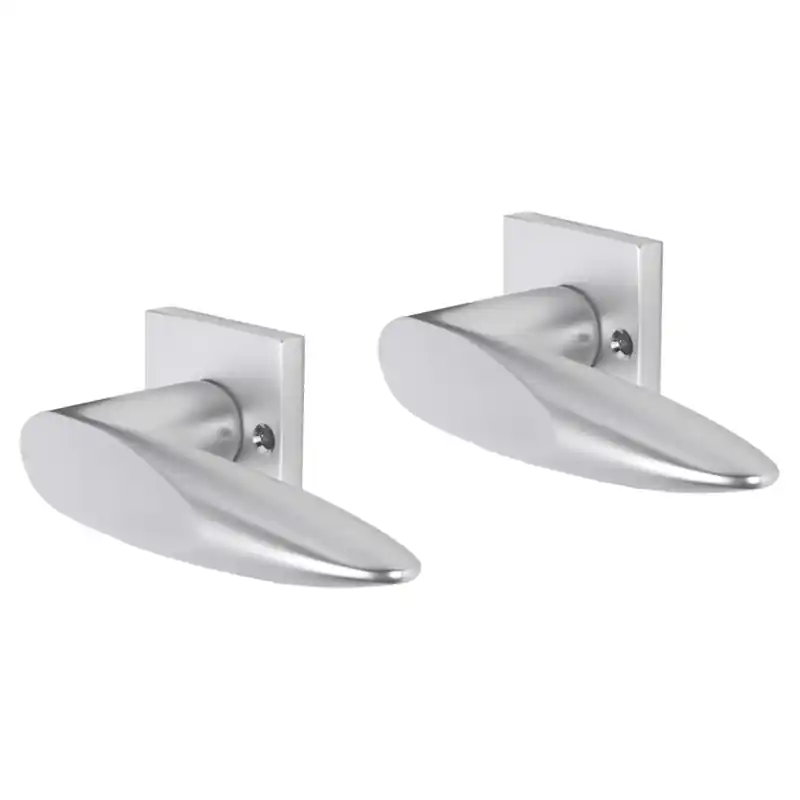 Impresso Sutton deurkruk op rozet met schroeven 53x53x9mm Aluminium Beperkte Voorraad