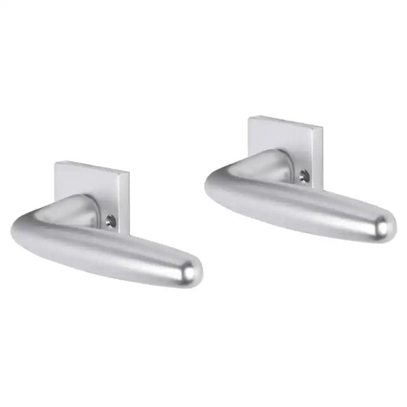Impresso Cambridge deurkruk op rozet met schroeven 53x53x9mm Aluminium Shop Nu