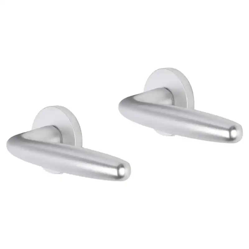 Nieuw Impresso Cambridge deurkruk op rozet 53x9mm Aluminium