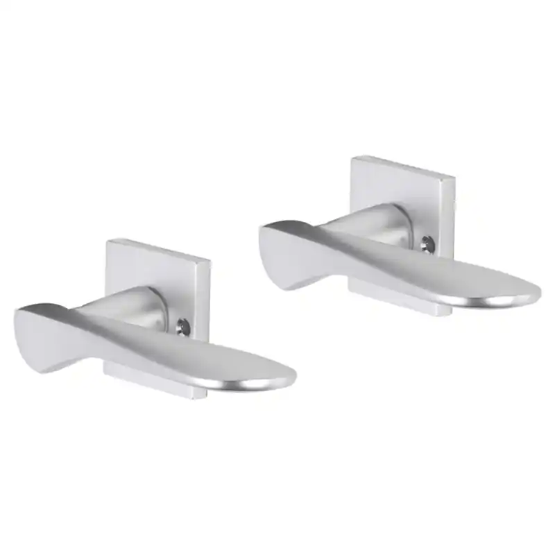 Impresso Watford deurkruk op rozet met schroeven 53x53x9mm Aluminium Direct Verzonden