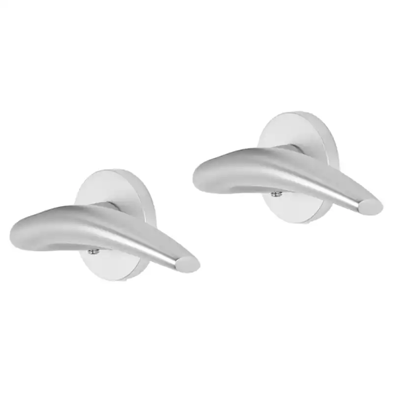 Weekendaanbieding Impresso Windsor deurkruk op rozet 53x9mm Aluminium