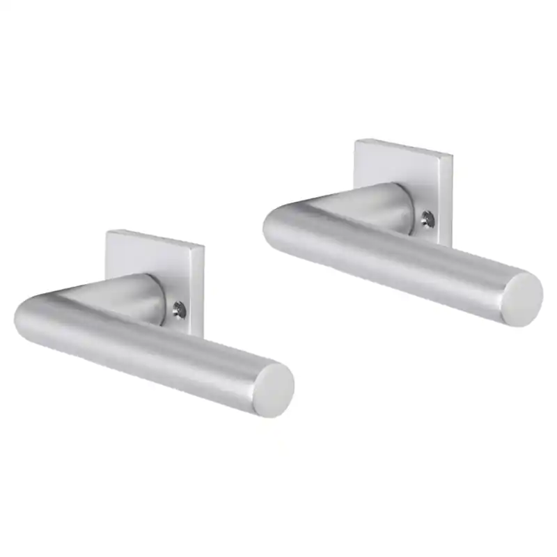 Tijdelijk Beschikbaar Impresso London deurkruk op rozet met schroeven 53x53x9mm Aluminium