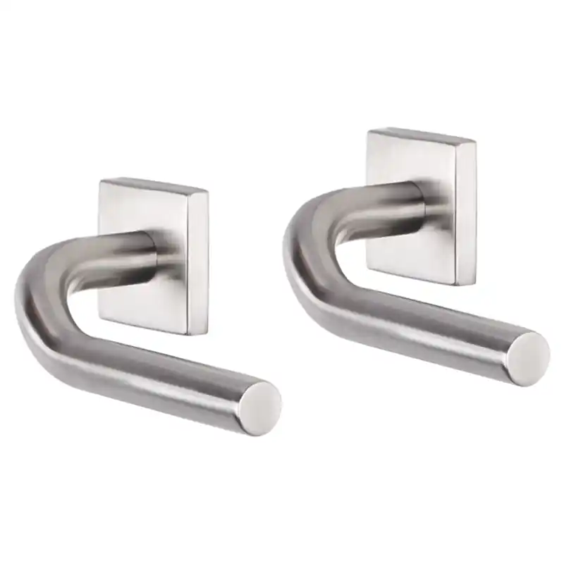 Bestel Nu Impresso Newport deurkruk op rozet 53x53x9mm RVS geborsteld