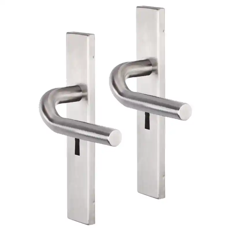Impresso Newport deurkruk op rozet 53x9mm RVS geborsteld Betrouwbaar