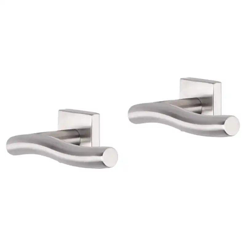 Alleen Vandaag Impresso Chester deurkruk op rozet 53x53x9mm RVS geborsteld