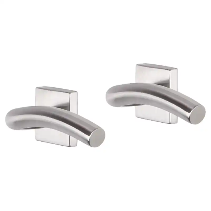 Bestseller Impresso Conway deurkruk op rozet 53x53x9mm RVS geborsteld