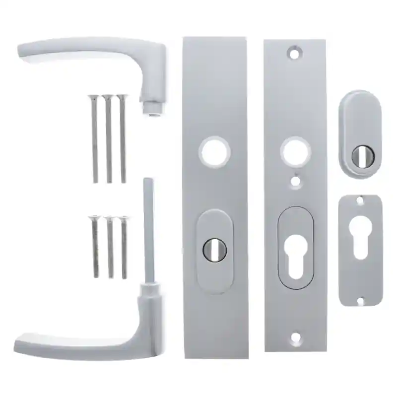 Favoriet Starx deurkruk op langschild SKG*** met kerntrekbeveiliging 245x50mm PC55/72 Aluminium F1