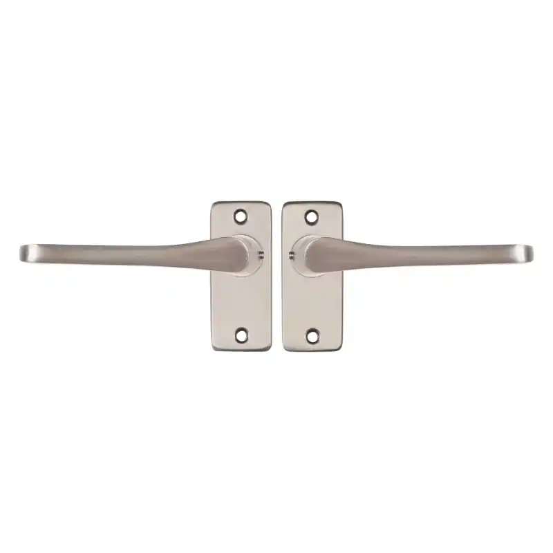 Starx Vlinder deurkruk op rechthoekige rozet 90x41mm Aluminium F9 Finale Uitverkoop