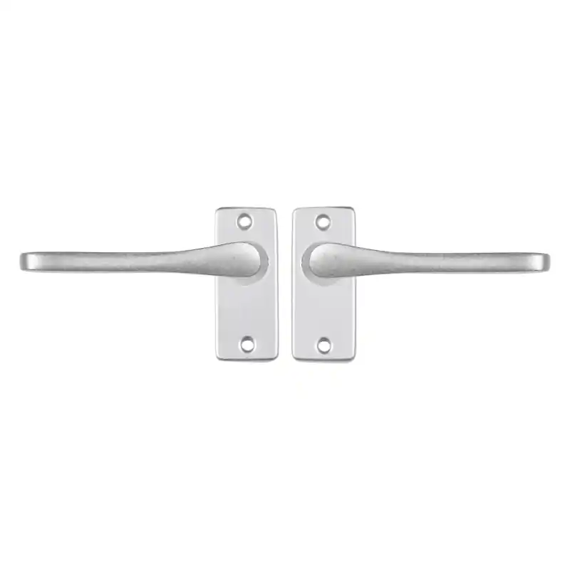 Nu Kopen Starx Vlinder deurkruk op rechthoekige rozet 90x41mm Aluminium F1