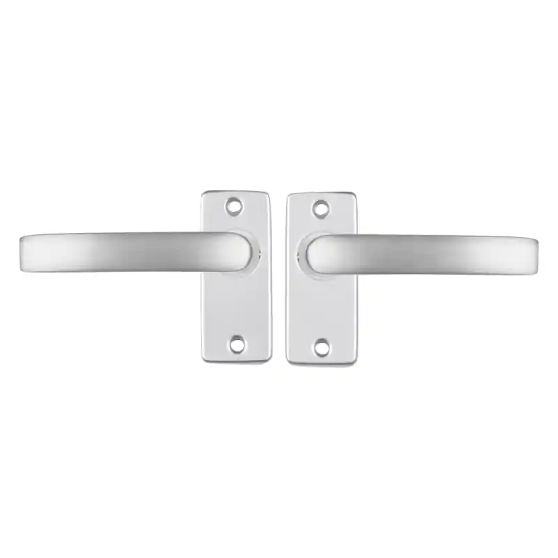 Starx Blok deurkruk op rechthoekige rozet 90x41mm Aluminium F1 Gratis Retour