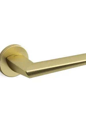Deurkruk op rozet Isi 1081 satinmessing 51x6mm Favoriet