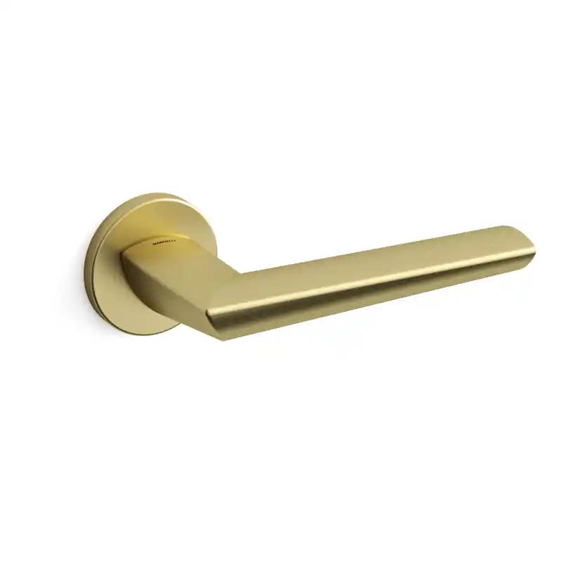 Deurkruk op rozet Isi 1081 satinmessing 51x6mm Favoriet