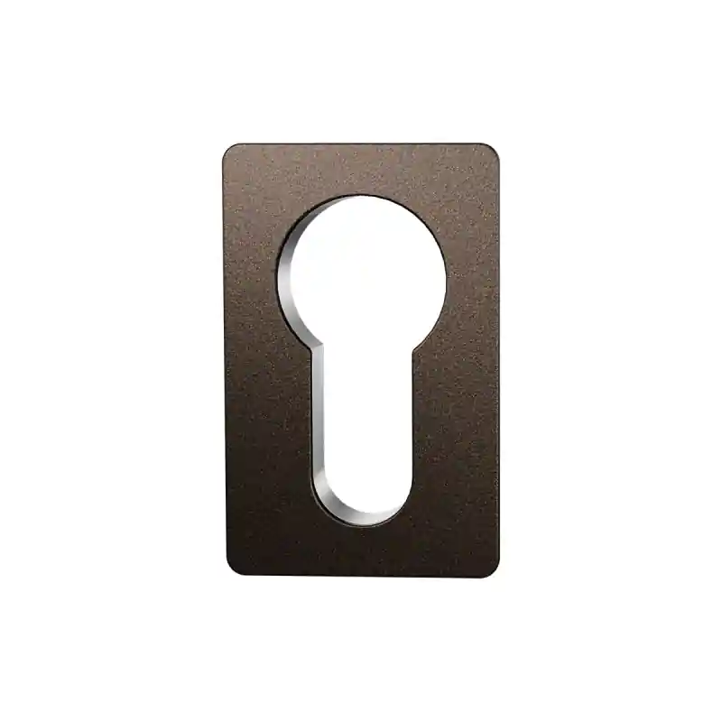 Meest Verkocht GPF1142.A1 Minimalistische cilinderrozet rechthoek 42x28x1,5mm Dark blend