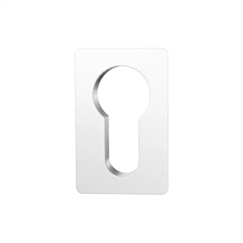 GPF1142.62 Minimalistische cilinderrozet rechthoek 42x28x1,5mm Wit Gratis Retour