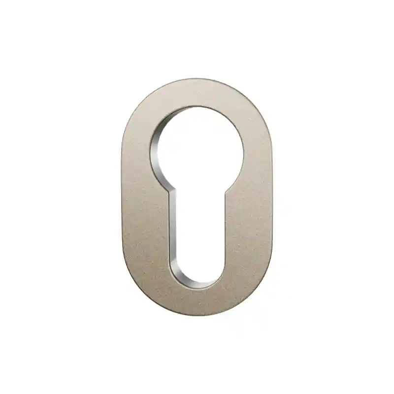GPF1140.A4 Minimalistische cilinderrozet ovaal 42x28x1,5mm Champagne Blend Veilige Betaling