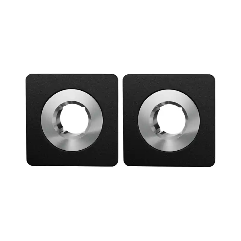 Exclusieve Aanbieding GPF1142.61 Minimalistische rozet 28x28x1,5mm Zwart