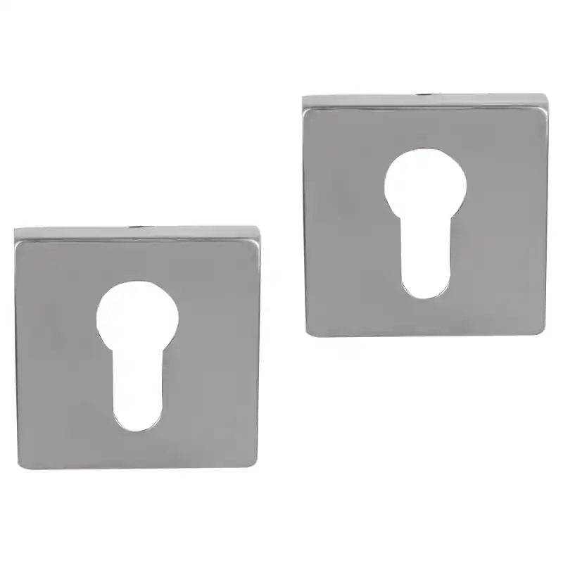 Seizoensaanbieding Differnz Cilinderrozet vierkant 52x10mm Glans Chroom