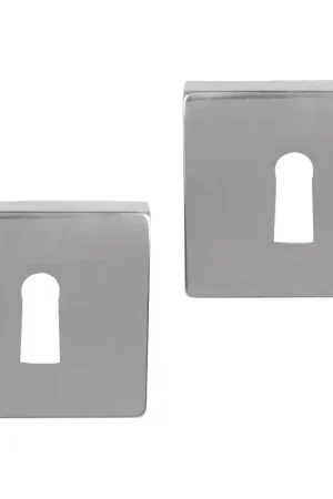 Tijdelijk Beschikbaar Differnz sleutelrozet vierkant 52x10mm Glans Chroom