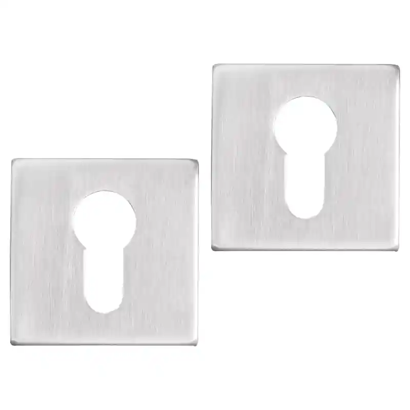 Lage Kosten Differnz Cilinderrozet vierkant 52x10mm Mat Chroom
