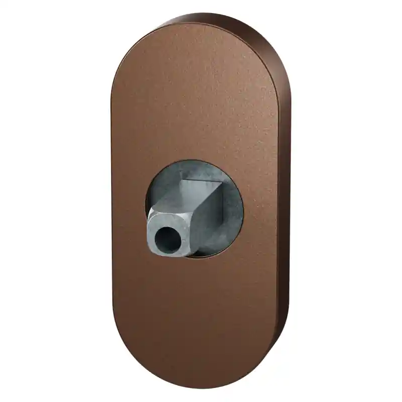 Hoge Kwaliteit GPF1104.A2.0400 ovaal rozet 70x32x10mm Bronze blend met vastgelaste knopvastzetter
