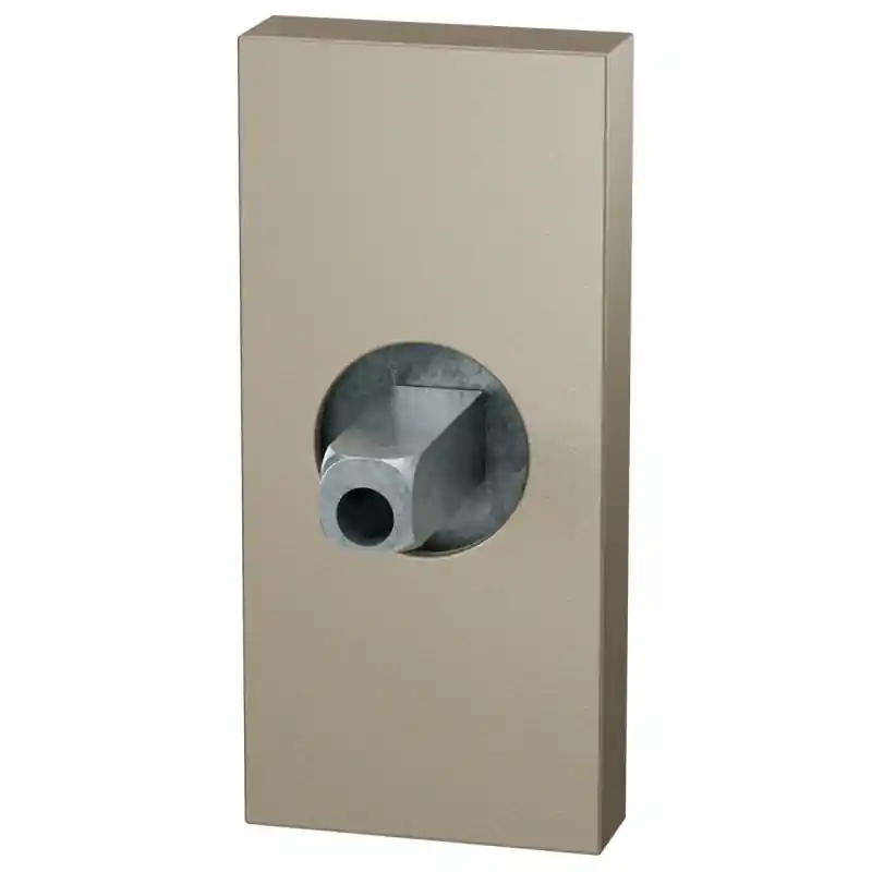 Bestel Nu GPF1101.A4.0400 rechthoekig rozet 70x32x10mm Champagne blend met vastgelaste knopvastzetter