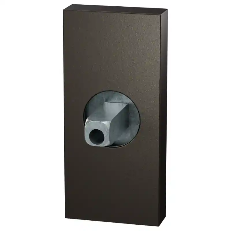 GPF1101.A1.0400 rechthoekig rozet 70x32x10mm Dark blend met vastgelaste knopvastzetter Seizoensaanbieding