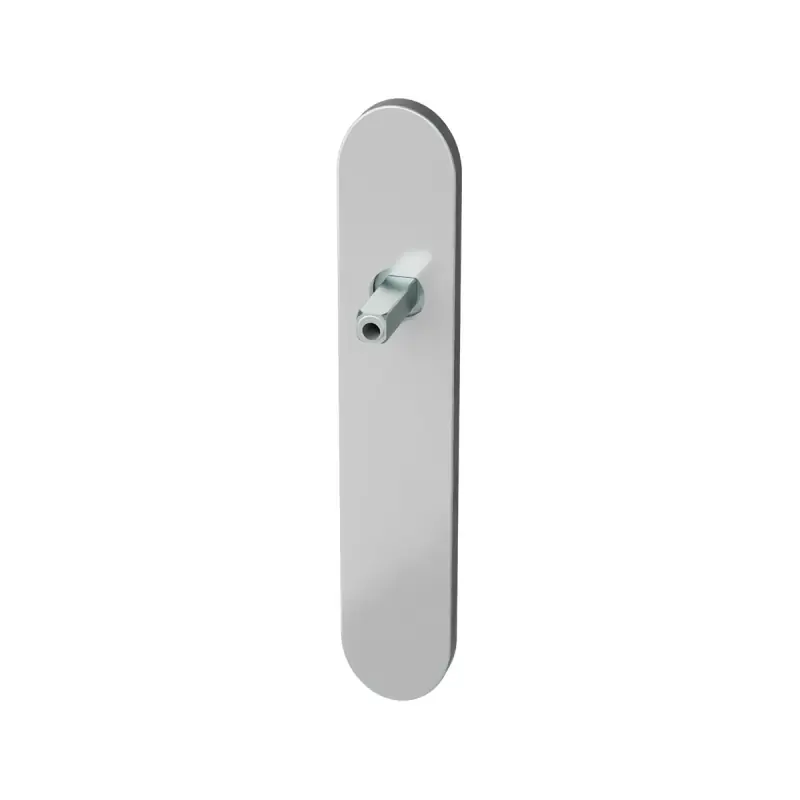 GPF1100.20 langschild afgerond RVS geborsteld met vastgelaste knopvastzetter Seizoensaanbieding