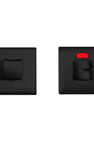 Op = Op 1291/115RFV-RW toiletgarnituur met rood/wit indicator mat zwart