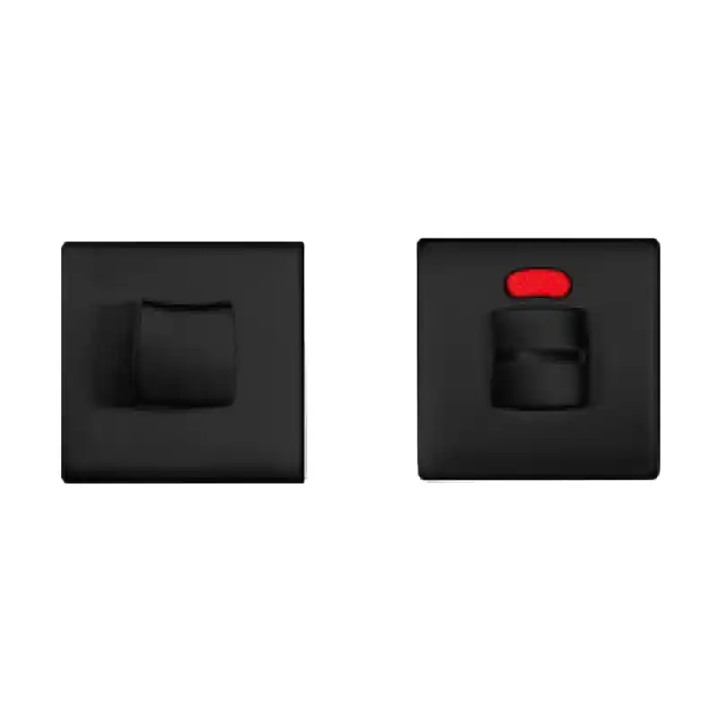 Op = Op 1291/115RFV-RW toiletgarnituur met rood/wit indicator mat zwart