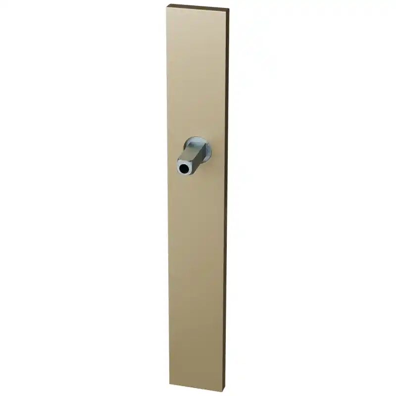 Beste Prijs GPF1175.A4 langschild XL rechthoekig Champagne blend met vastgelaste knopvastzetter