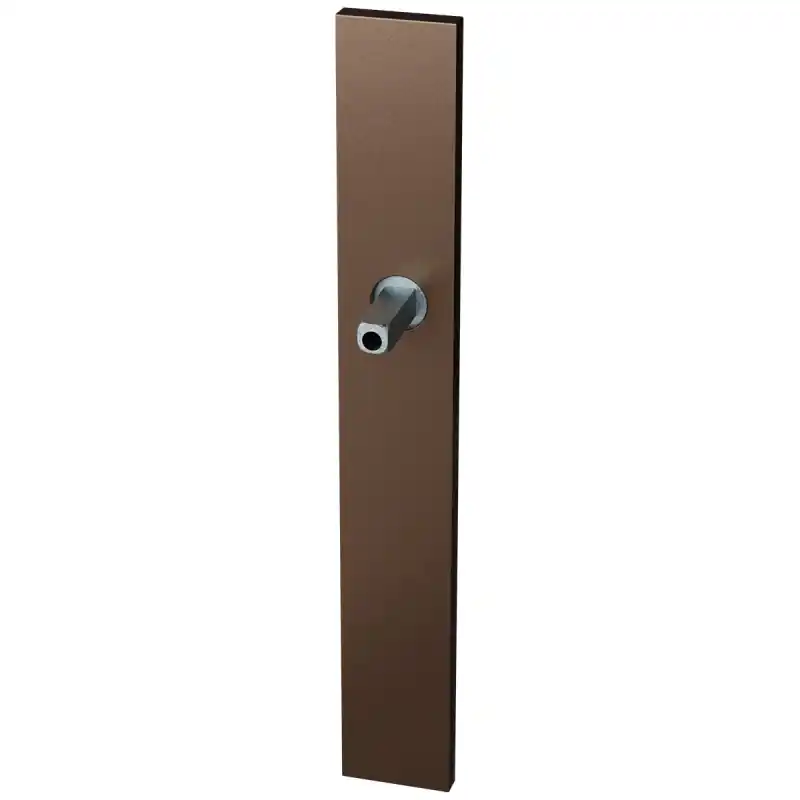 GPF1175.A2 langschild XL rechthoekig Bronze blend met vastgelaste knopvastzetter Fabrieksprijs