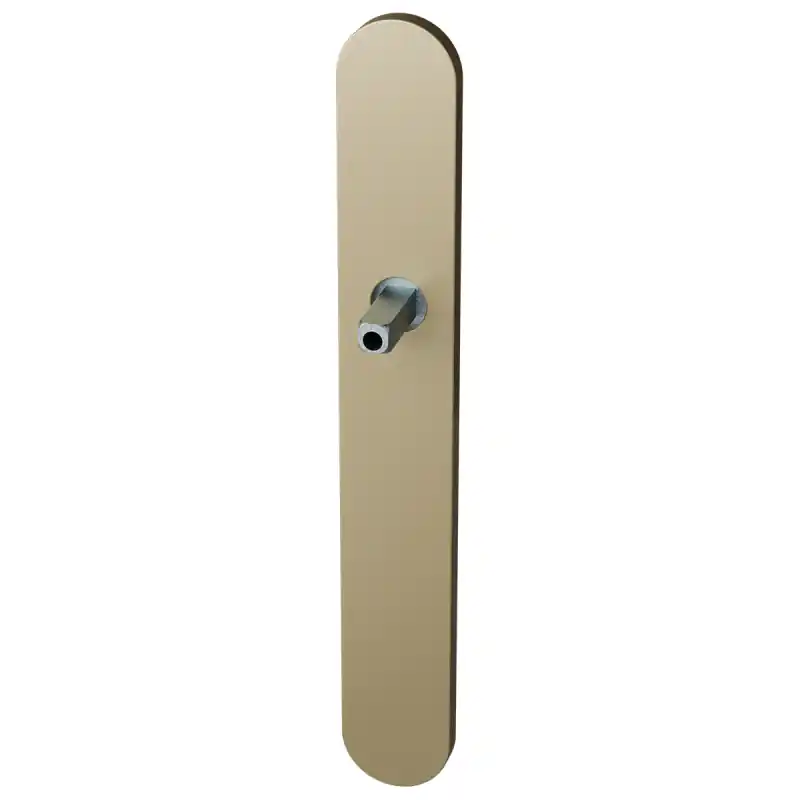 Aanbieding GPF1170.A4 langschild XL afgerond Champagne blend met vastgelaste knopvastzetter