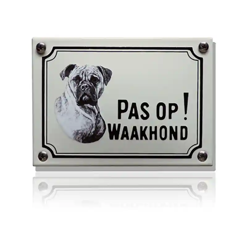 WHK-01 emaille waakhondbord ‘Boxer‘ Must-Have