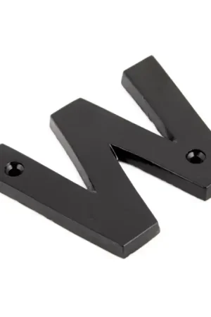 Beste Prijs Wardlo letter W/ 78mm smeedijzer zwart