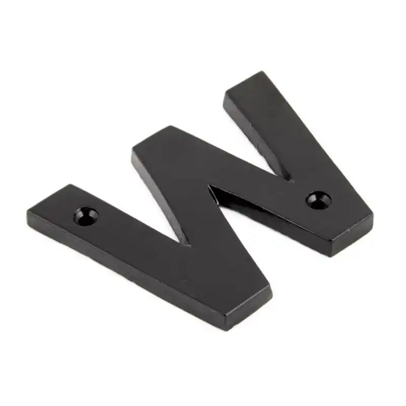 Beste Prijs Wardlo letter W/ 78mm smeedijzer zwart