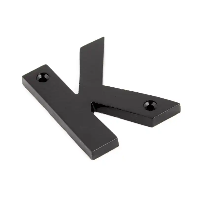 Must-Have Wardlo letter K/ 78mm smeedijzer zwart
